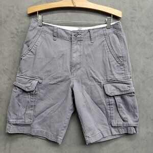 Old Navy Mens Size 31 Gray Cargo Shorts‎ Outdoors Hiking Preppy